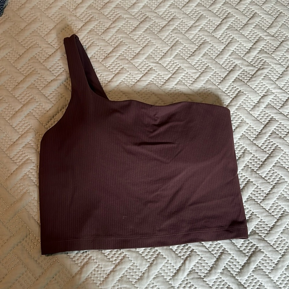 Lululemon One shoulder ribbed Align Tank